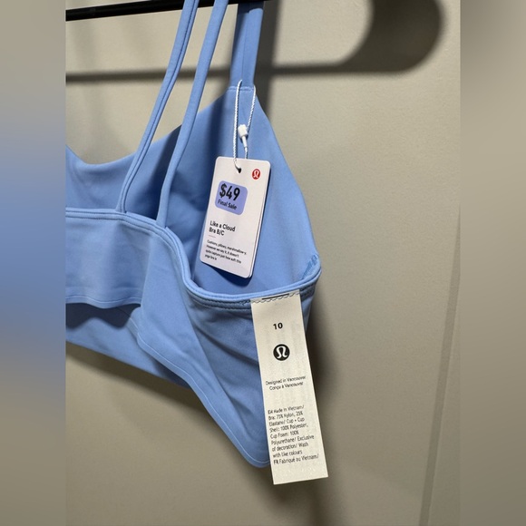Lululemon Sinatra Blue Like a Cloud Bra B/C - Picture 9 of 11